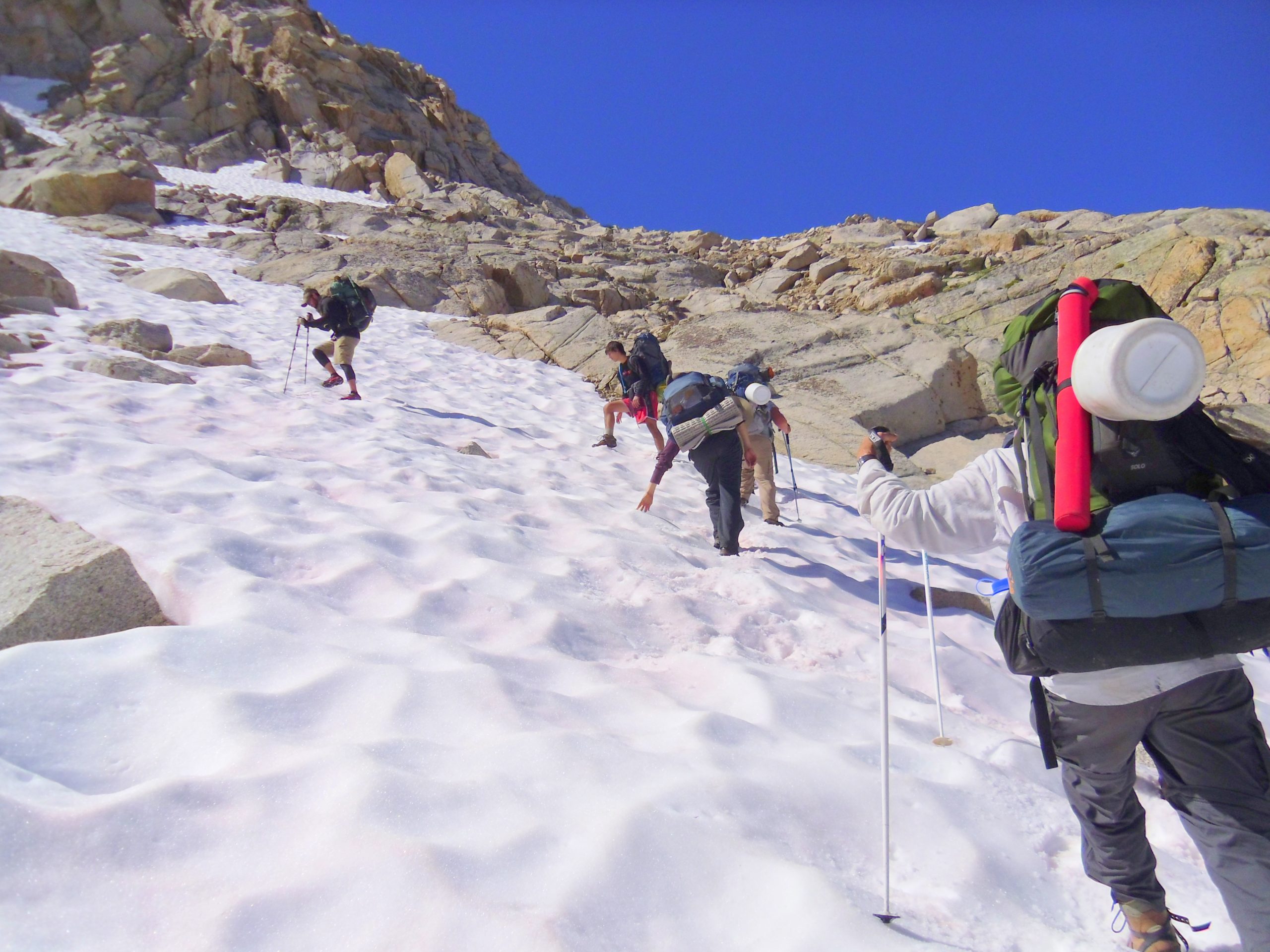 Hiking Colby Pass - Trans-Sierra Xtreme Challenge - Mt. Whitney Hike