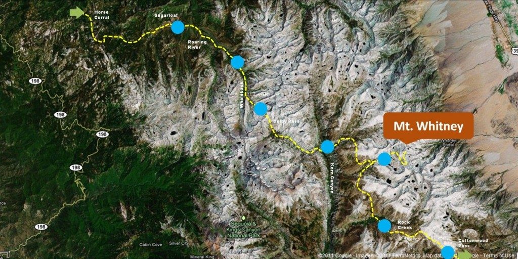 mount whitney trail map