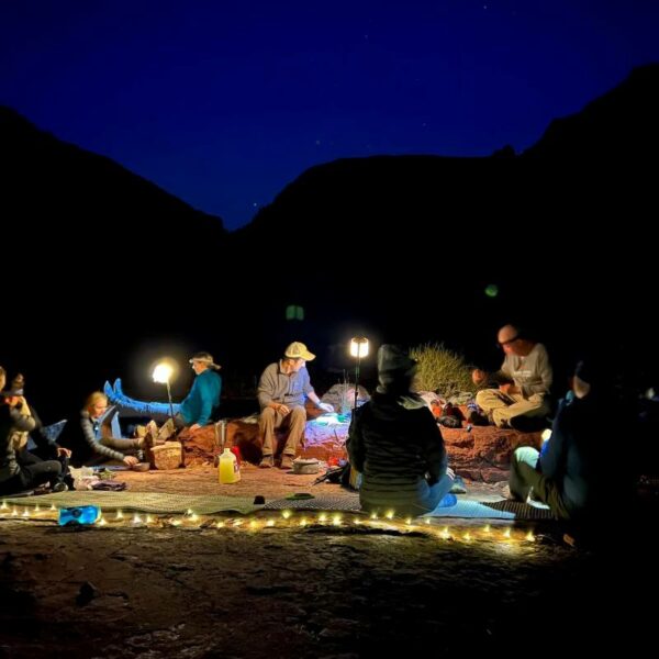 camping and cooking in the grand canyon