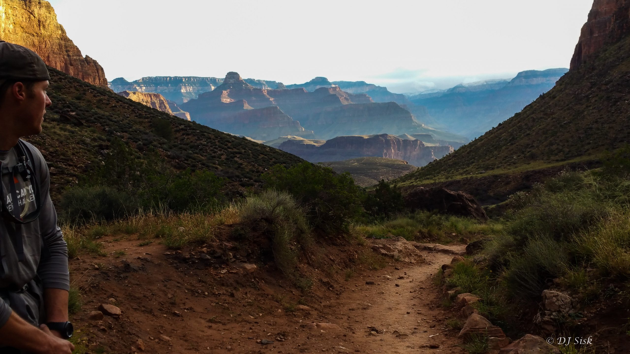 Early Morning View Toward Indian Garden on Grand Canyon Challenge
