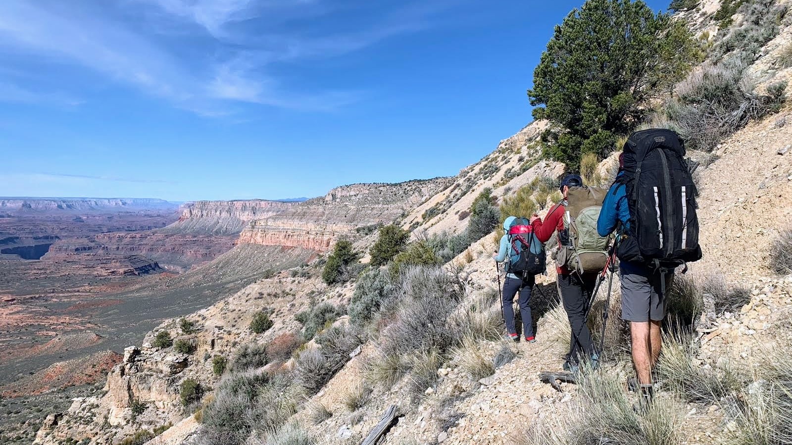 Returning to North Rim from Thunder River