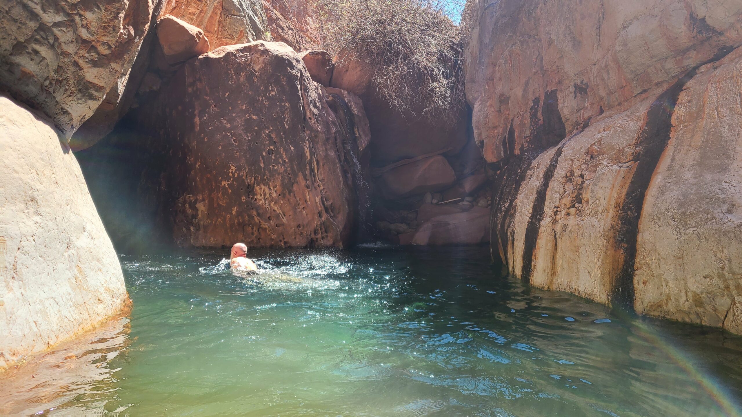 Indian Hollow and Jumpup Canyon swimming hole
