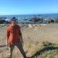 lost coast seal lions and hiker